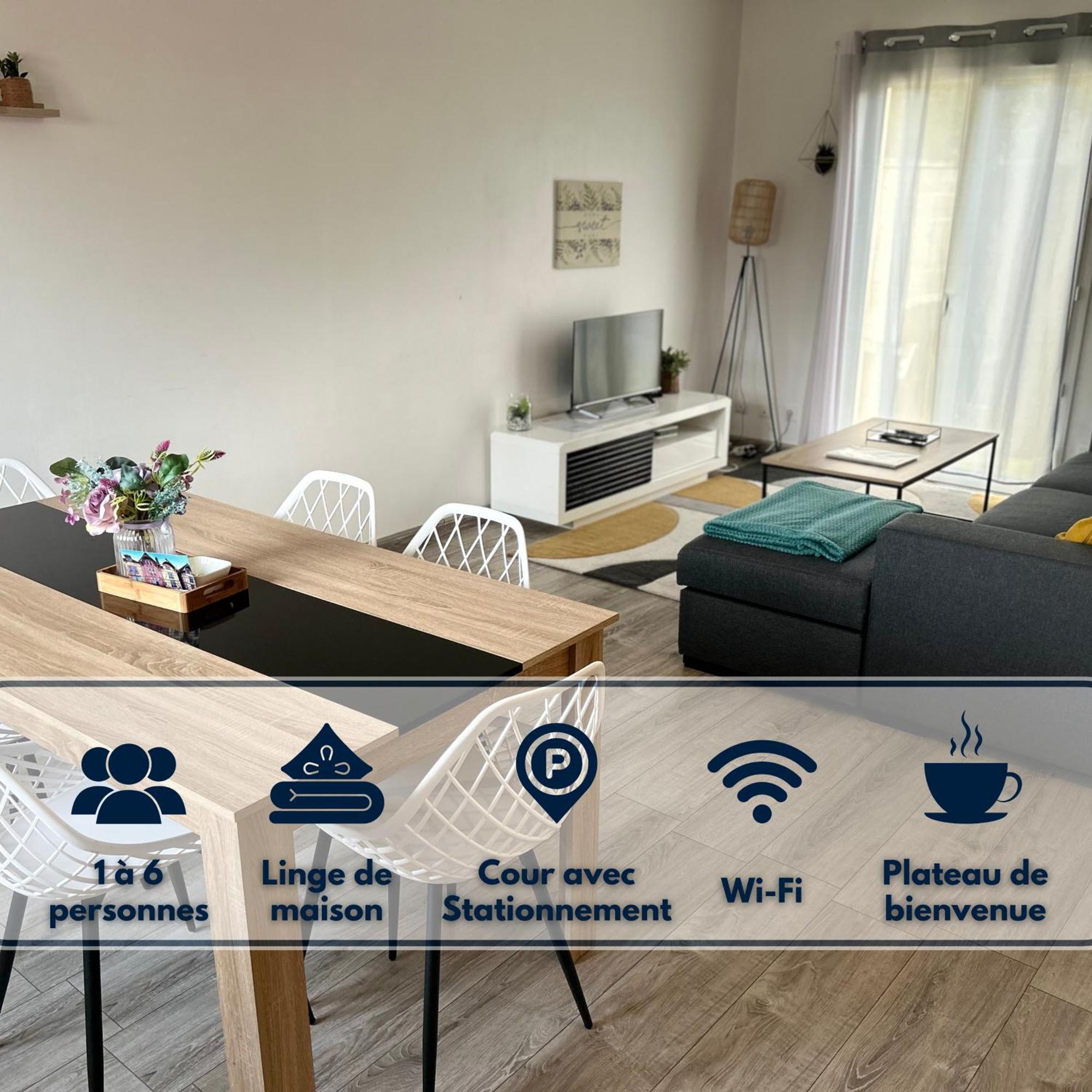 Maison Mitoyenne Avec Cour + Parking 圣特萨维内 外观 照片